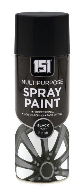 151 3X 151 Black Matt Spray Paint 400ml