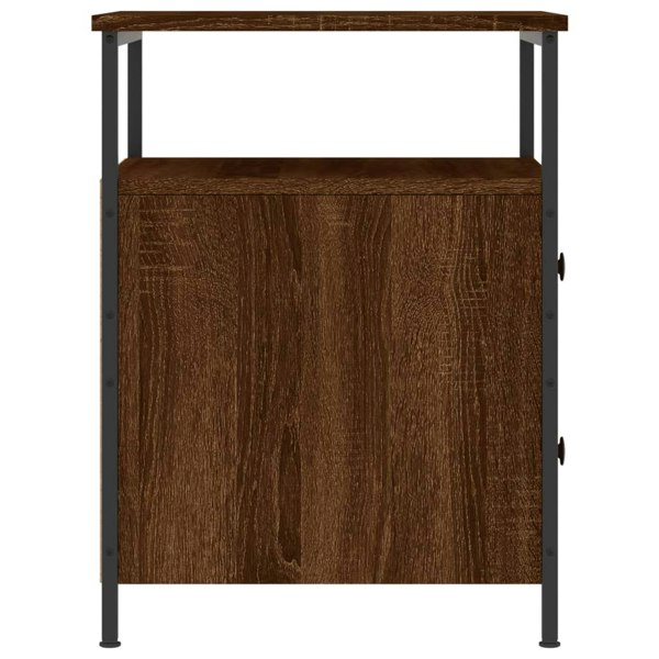 Berkfield Bedside Cabinet Brown Oak 44x45x60 cm Engineered Wood