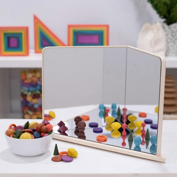 tickit Wooden 4-Way Mirror