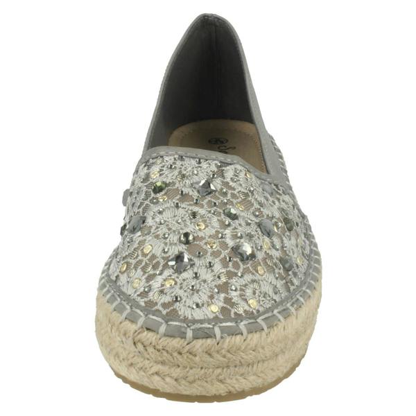 Savannah Ladies Savannah Slip On Espadrille Casual Pumps