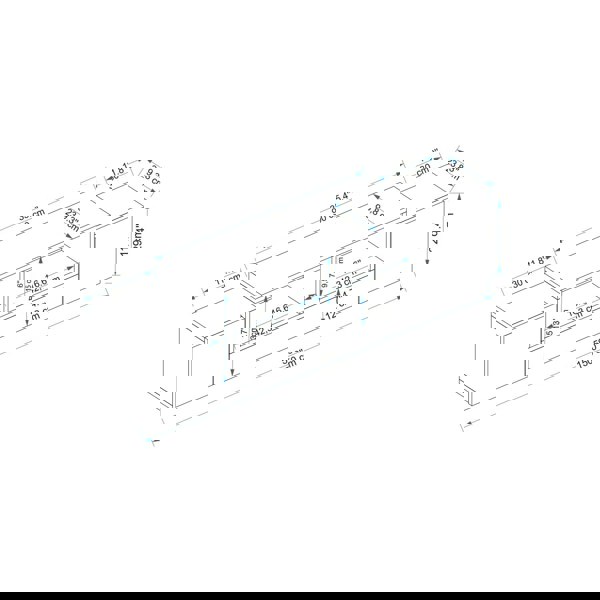 Destina Home Morica Floating TV Stand with Shelves and Cabinets