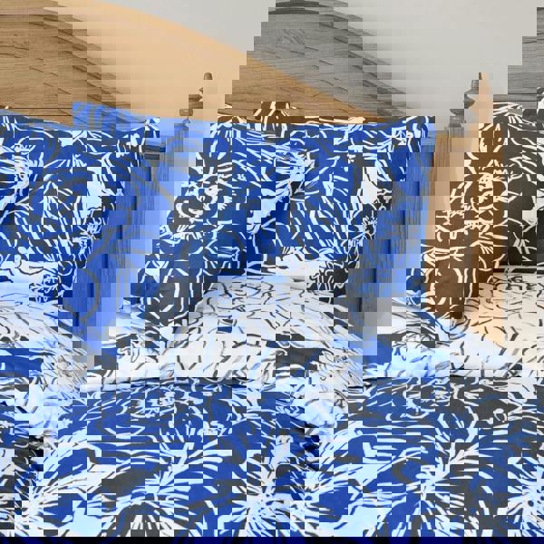 Smart Living Luxury Super Soft Reversible Hawaiian Tropic Duvet Cover with Pillowcase