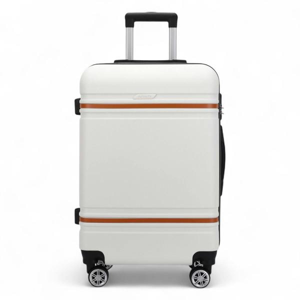 Infinity Luggage Hard Shell Modern Dual 4 Wheel Luggage Suitcase Set