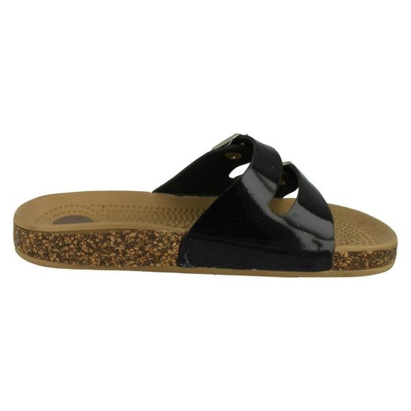 Spot On Ladies Spot On Two Buckle Mules