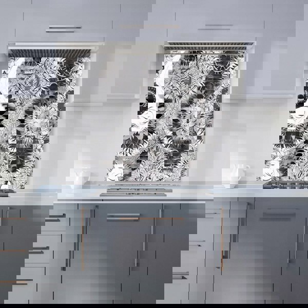 Warren Reed - Designer Abstract Moon and Sun Kitchen Splashback