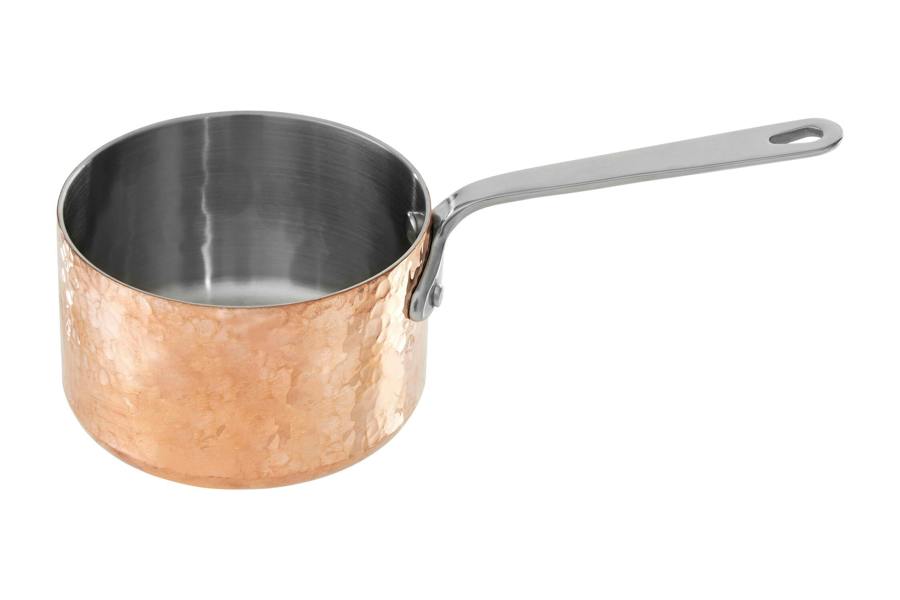 Interiors by Premier Minerva Hammered Copper Finish Mini 10 cm Milk Pan