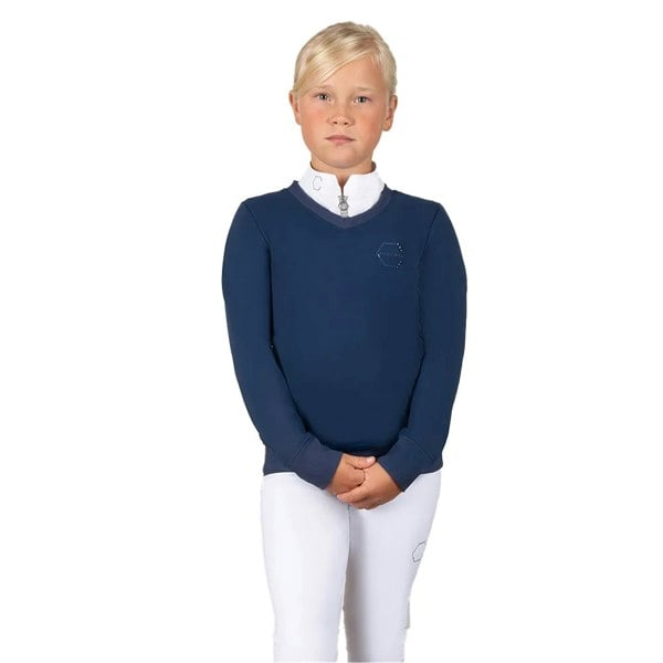 Coldstream Kids Next Generation Crailing Performance Sweatshirt - Oxford Blue
