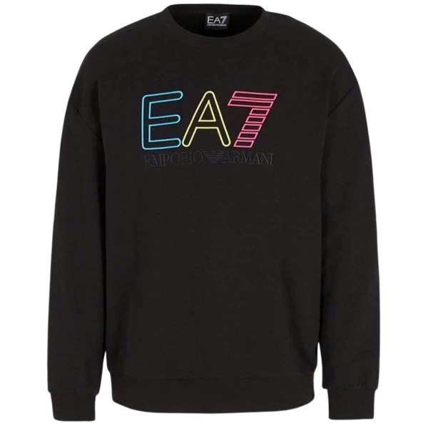 EA7 Multi-coloured Brand Logo Jumper - Black