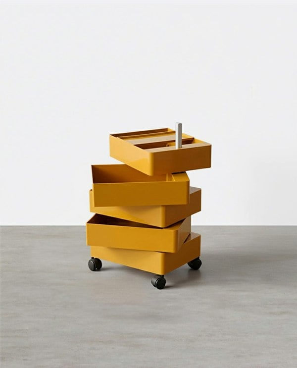 Afar Side Table With Storage & Trolley-Weilai Concept