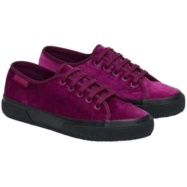 Superga Unisex Adult 2750 Velvet Trainers - Fuchsia/Black - 