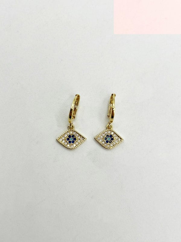 SVNX Third Eye Hoop Earring in Gold Colour