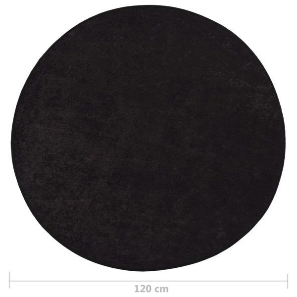 Berkfield Rug Washable �_�_�__120 cm Anthracite Anti Slip
