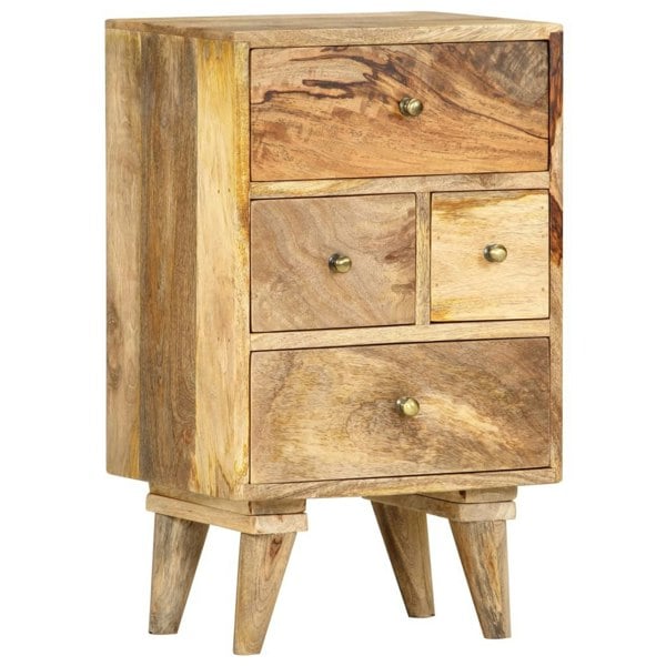 Berkfield Bedside Cabinet 36x30x60 cm Solid Mango Wood