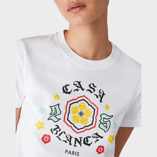 Casablanca Bosozoku Printed Fitted T-Shirt White