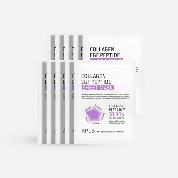 APLB Collagen EGF Peptide Sheet Mask (1pc / 10pcs)