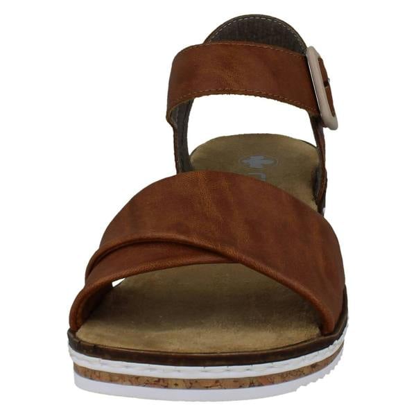 Rieker Ladies Rieker Strappy Crossover Wedge Sandals V3691