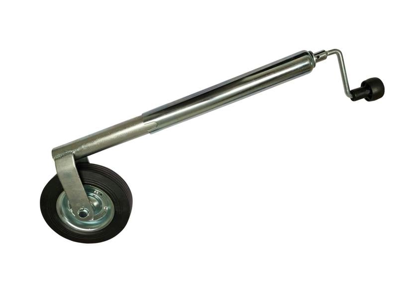 Heavy Duty Caravan Jockey Wheel 48MM (Trailer Metal Rim Wind Handle)
