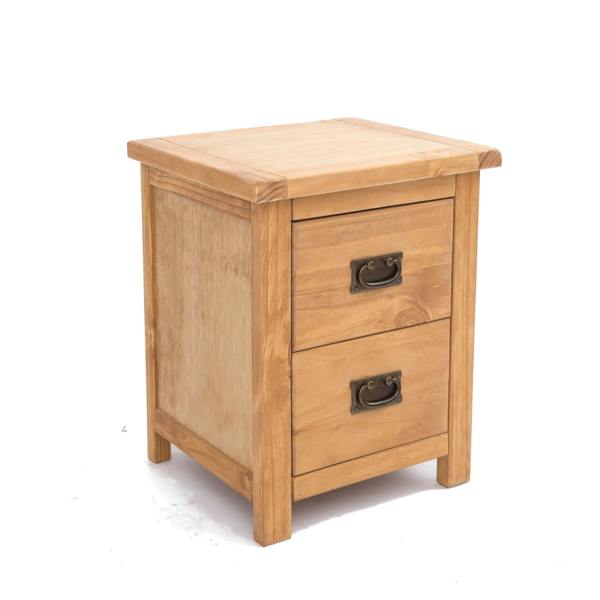 Cabinet Bits Lugo 2 Drawer Bedside Table