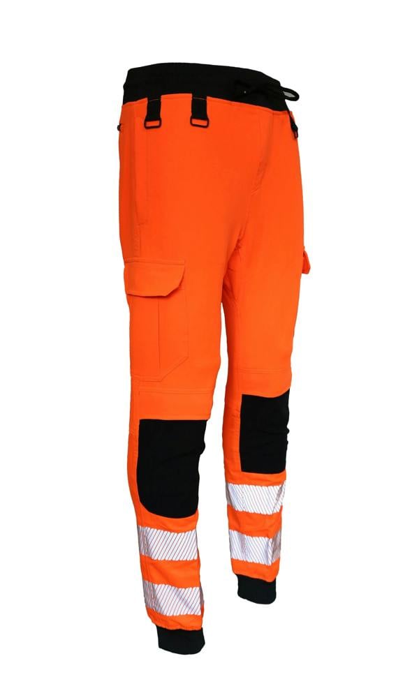 Slim Fit Stretch Hi-Vis Jogger With Knee Pad Pockets - Hi-Vis Trousers