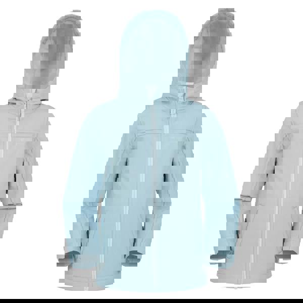 Mountain Warehouse Childrens/Kids Water Resistant Soft Shell Jacket - Pale Blue - 