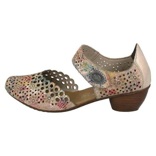 Rieker Ladies Rieker Punched Detailed Summer Shoes 43753