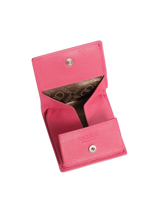 SADDLER POPPY Leather Square Mini Tray Purse