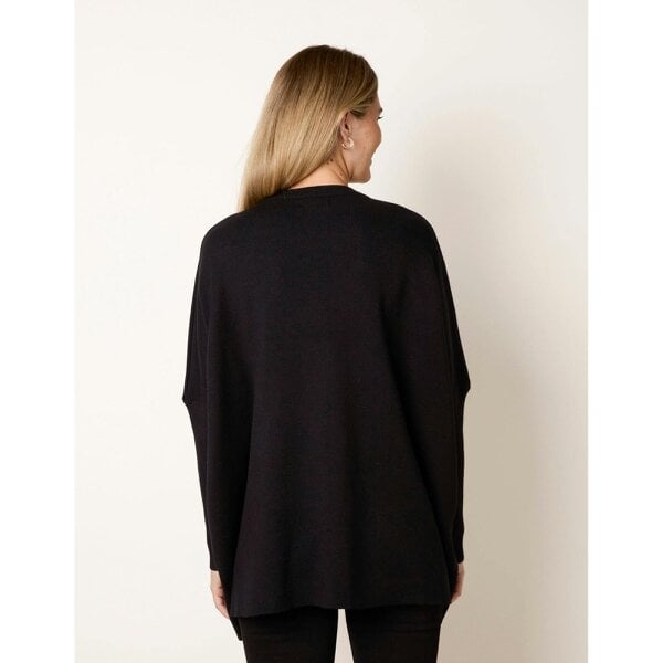 Blue Vanilla Oversized Jumper With Patch Pockets