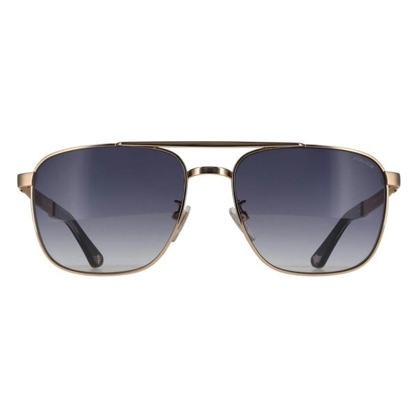 Police Sunglasses SPL890M Origins 3 0300 Shiny Rose Gold Blue Gradient