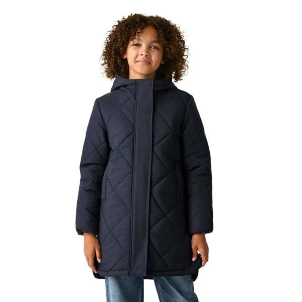 Regatta Childrens/Kids Elryse Quilted Padded Jacket - Navy - 