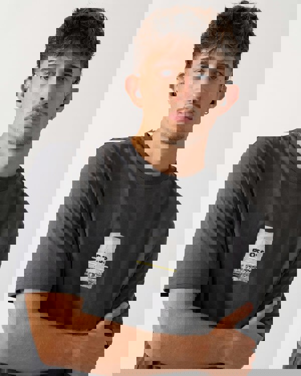 BOSS Green Tee Photoprint Mens T-Shirt - Dark Grey 027