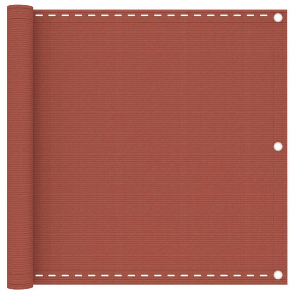 Berkfield Balcony Screen Terracotta 90x400 cm HDPE