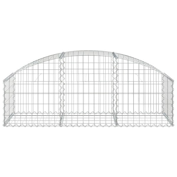 Berkfield Arched Gabion Basket 150x50x40/60 cm Galvanised Iron