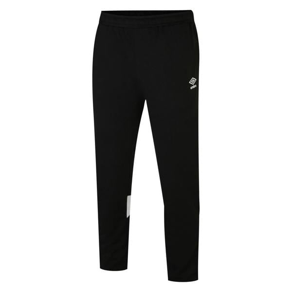 Umbro Mens Total Training Knitted Jogging Bottoms - Black/White