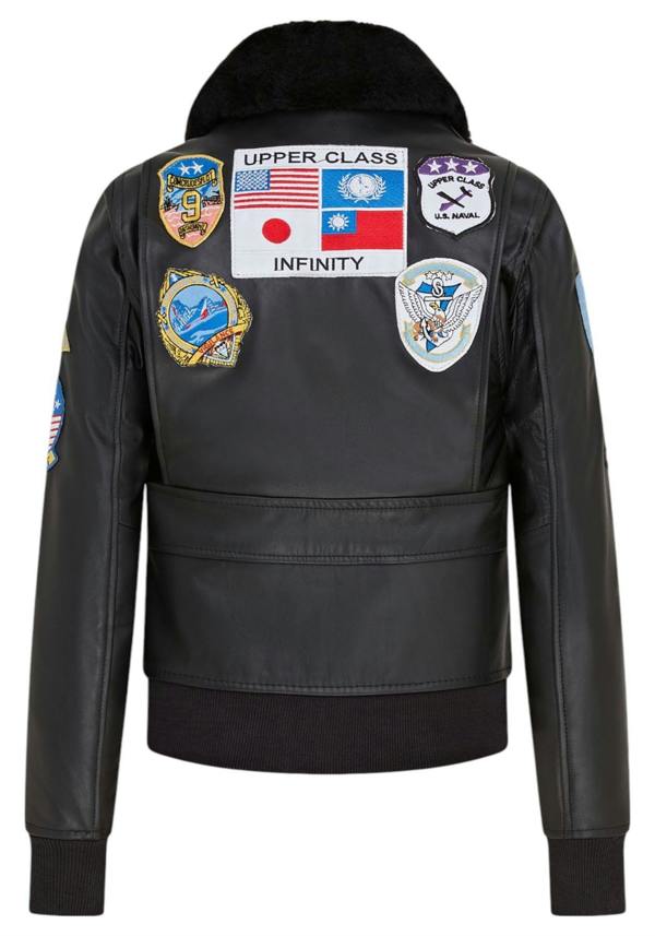 Infinity Leather Women's A2 Top Gun Leather Bomber Jacket-Sunbury