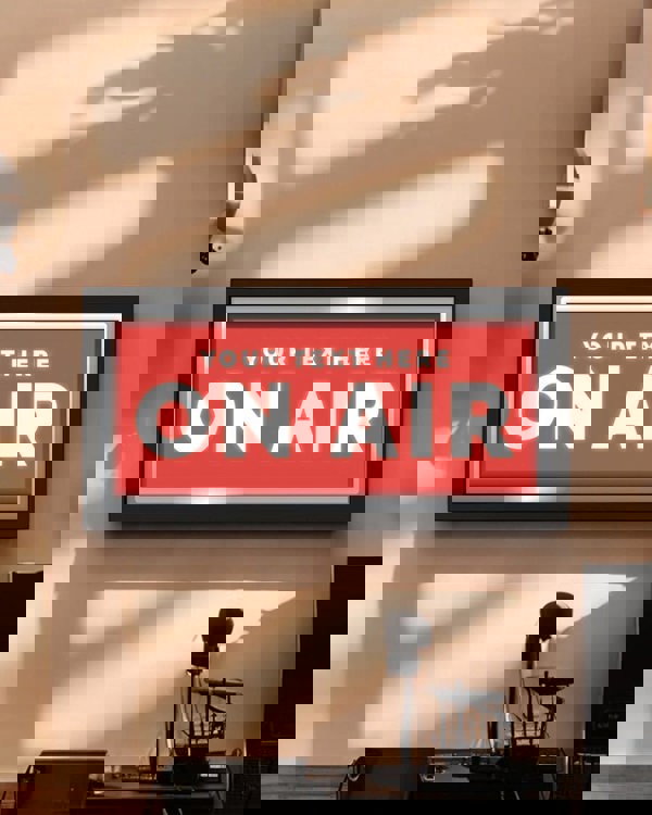 Personalised Wall Art - On Air Studio Sign with Frame