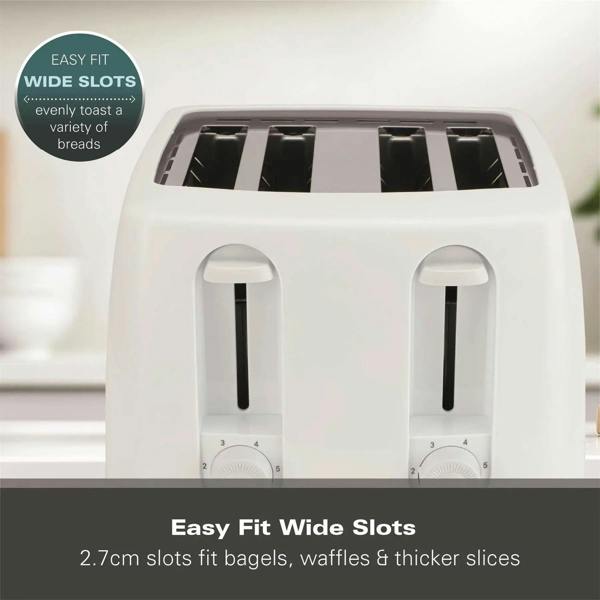Hamilton Beach Essentials 4 Slice Toaster - White
