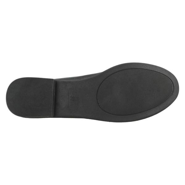Down to Earth Ladies Down To Earth Black Loafers F80420