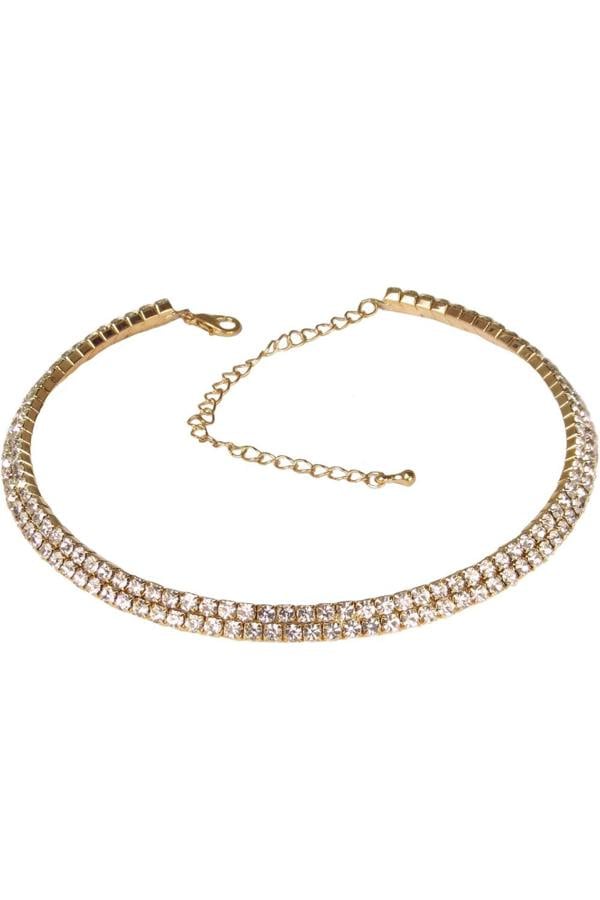 Paulo Due 2 Row Diamante Necklace