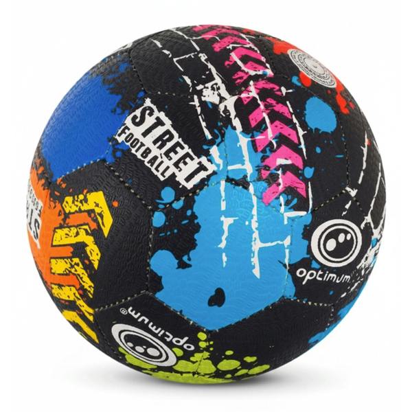 Optimum Street Football in the Street graffiti design, durable rubber all-surface match & training ball - Optimum