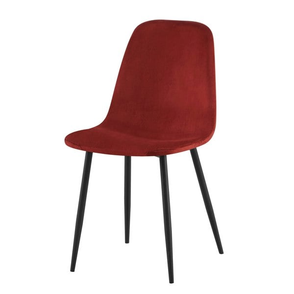 DS Living Luxe Dining Chair 4pc Madder Brown Wood Printed Coating