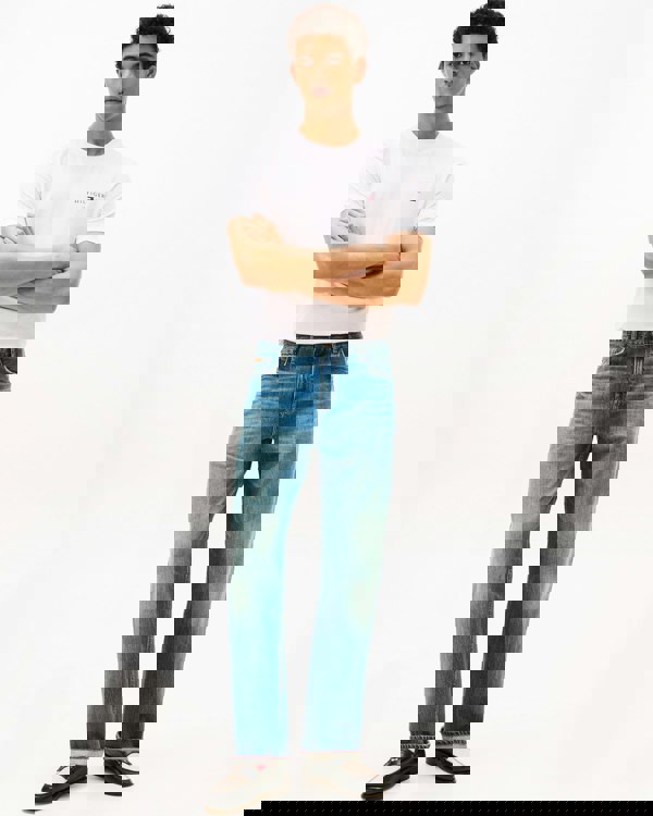 Tommy Hilfiger Brand Love Mens Small Hilfiger Logo T-Shirt - White