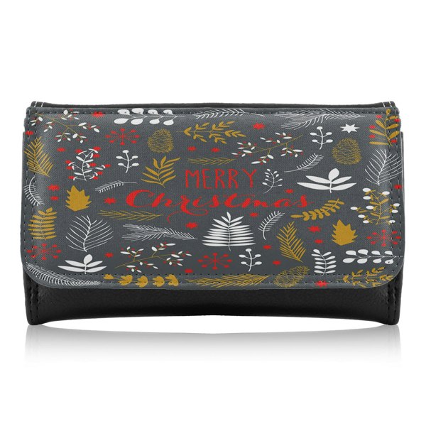 Benjamin Tate Design Merry Christmas Lettering Dining Maxi Purse