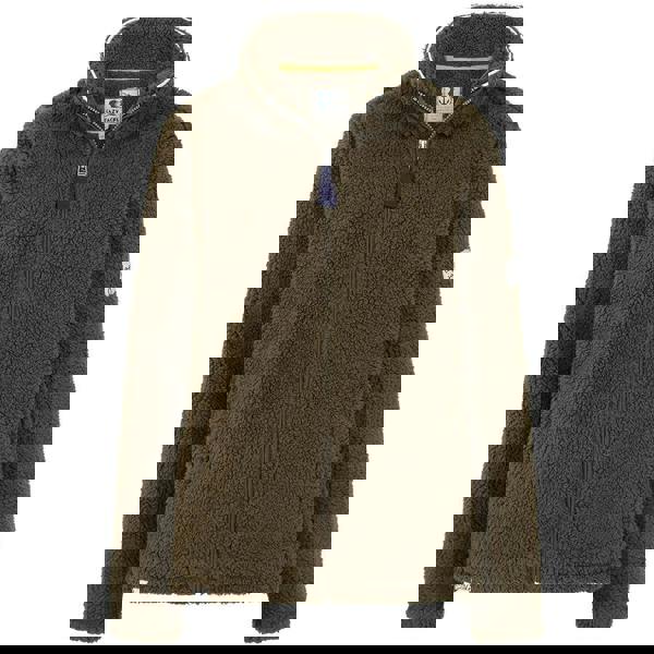 Lazy Jacks Women's Full Zip Snug Fit Fleece Jacket - Khaki Green