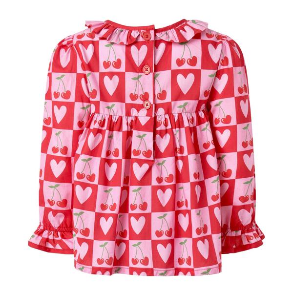 Rachel Riley Cherry Heart Leggings & Blouse Set