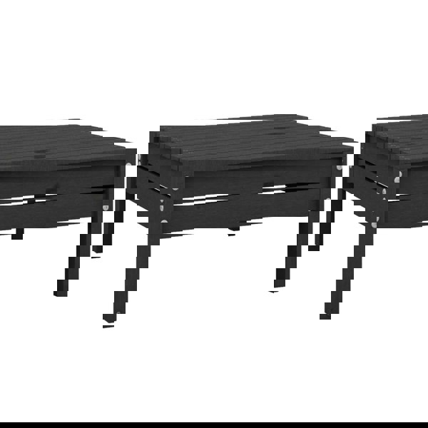 Berkfield 4 Piece Garden Lounge Set Black Solid Pinewood