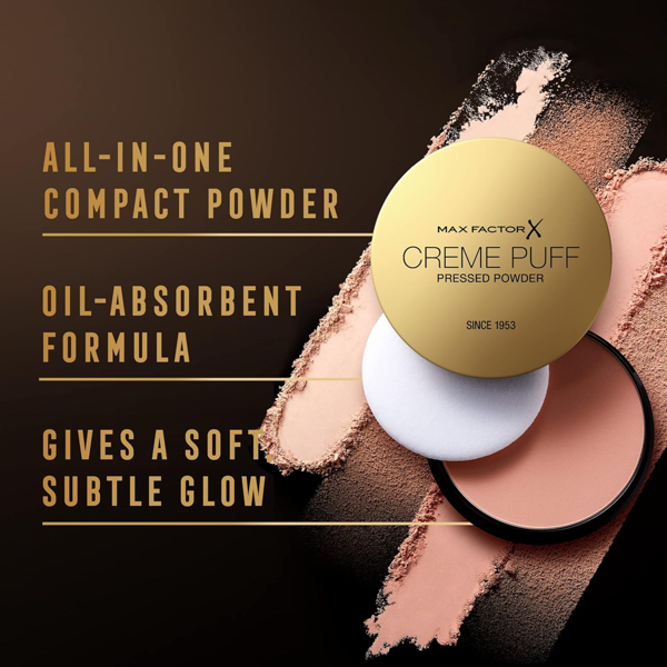 Max Factor 2 x Max Factor Creme Puff Face Powder 14g New - 41 Medium Beige