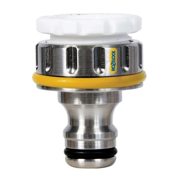 Hozelock Pro Metal Threaded Tap Connector - Silver - 