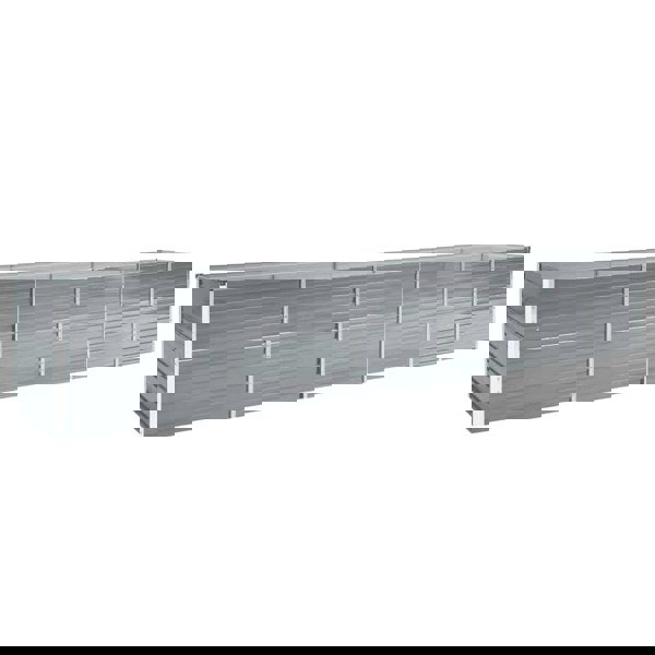 Berkfield Garden Raised Bed Galvanised Steel 480x80x77 cm Grey