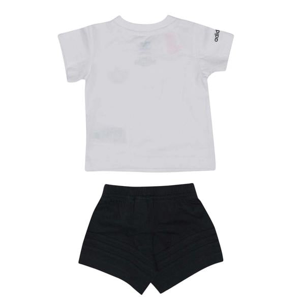Adidas Baby Collection Trefoil T-Shirt & Shorts Set - White - 