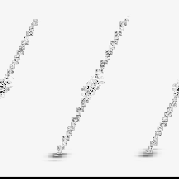 1888 Collection 9ct White Gold 0.40ct Brilliant Cut Diamond Twist Solitaire Shoulder Set Ring RSP01-9W-0.25-H-SI2